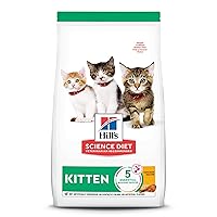 Hill's Science Diet Dry Cat Food, Kitten, Chicken Recipe, 3.5 lb. Bag (Packaging May Vary)