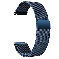 Lyyltx Stainless Steel Mesh Watch Strap, Metal Replacement Bracelet, Magnetic Closure, Smartwatch Quick Release Watch Replacement Strap for Men, Women, 14 mm, 16 mm, 18 mm, 20 mm, 22 mm, 24 mm