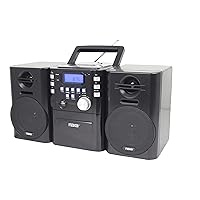 Naxa Electronics Naxa NPB-431 Portable MP3/CD Player with PLL FM Radio, USB Input, Remote Control, and Detachable Speakers, Black