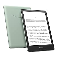 Kindle Paperwhite Signature Edition (32 GB) – With auto-adjusting front light, wireless charging, 6.8“ display, and up to 10 weeks of battery life– Without Lockscreen Ads – Agave Green