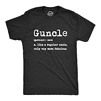 Crazy Dog Mens Funny Uncle T Shirts Sarcastic Family Tees for Guys