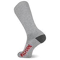Wolverine Men's Wellington Boot Sock 2 Pair Pack, Gray Heather, Men's Shoe Size 7-12