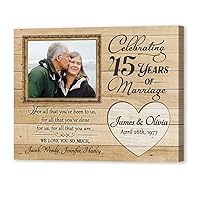 45Th Celebration Gifts For Parents, 45 Years Celebration Gift, For All That You Have Been To Us, Anniversary Photo Frame