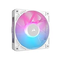 CORSAIR iCUE Link RX120 RGB 120mm PWM Fan - Magnetic Dome Bearing - Single Fan - White