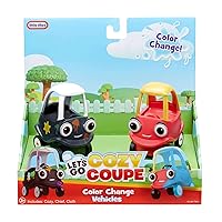 Little Tikes Let’s Go Cozy Coupe™ 2pk Mini Color Change Vehicles for Tabletop or Floor Push Play Car Fun and Color Change for Toddlers, Boys, Girls 3+ Years, Red
