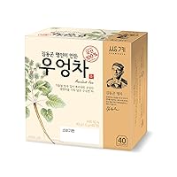 Burdock Tea 1g X 40 Tea Bags Premium Herbal Tea Hot Cold Refreshing Savory Earthy Flavor 4 Seasons Made in Korea
