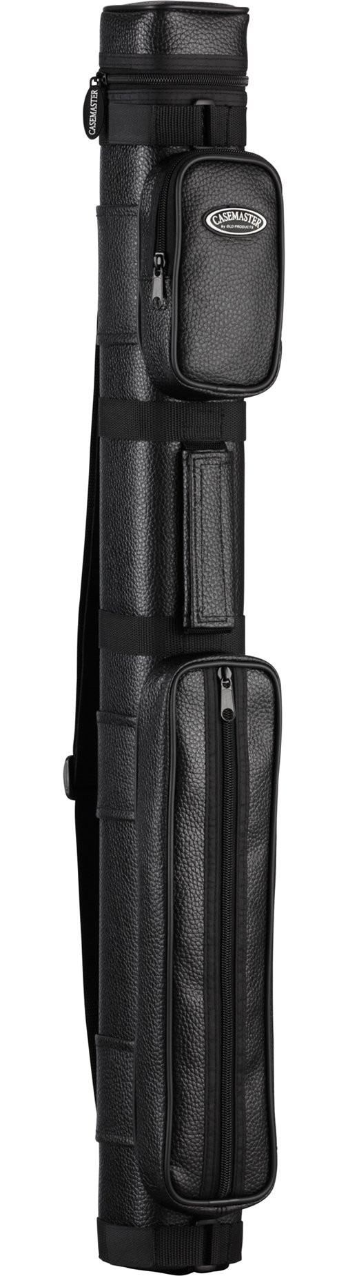 Casemaster by GLD Products Q-Vault Classic Billiard/Pool Cue Hard Case, Holds 2 Complete 2-Piece Cues (2 Butt/2 Shaft), Black