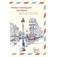 French Vocabulary 2 Columns Lined Notebook 6