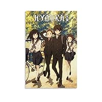Anime Manga Hyouka Poster for Room Aesthetics Decorative Picture Print Wall Art Canvas Posters Gifts 20x30inch(50x75cm) Unframed