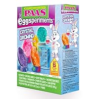 PAAS Eggsperiments Crystal Growing Egg Science Kit - Grow 6 Crystal Eggs Overnight!