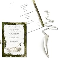 Smiling Wisdom - Warrior Greeting Card Gift Set - Survivor, Courage Strong Strength - Son, Brother,Man, Friend, Grad - Stainless Steel (Warrior Spear)