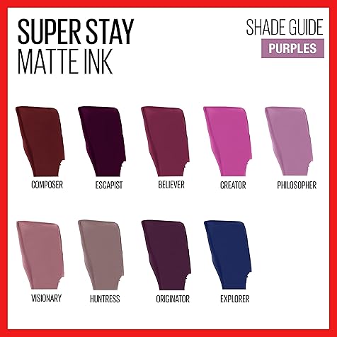 Maybelline New York SuperStay Matte Ink Liquid Lipstick, City Edition, Explorer, 0.17 Ounce