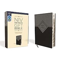 NIV, Premium Gift Bible, Leathersoft, Black/Gray, Red Letter, Thumb Indexed, Comfort Print: The Perfect Bible for Any Gift-Giving Occasion NIV, Premium Gift Bible, Leathersoft, Black/Gray, Red Letter, Thumb Indexed, Comfort Print: The Perfect Bible for Any Gift-Giving Occasion Imitation Leather
