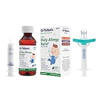 Bundle of Dr. Talbot's Infant Daily Allergy Relief Liquid Medicine for Babies, Includes Syringe, Grape Juice Flavor, 4 Fl Oz + Dr. Talbot's Paci-Med Baby Medicine Dispenser - BPA-Free