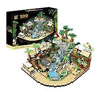 Zoo Building Blocks Kit,(4800pcs) Animal Park Building Set with Animal Figures, MOC Building Toy Playset,Birthday Gift Idea for Kid Girls Boys 8 10 12 14