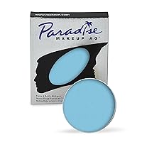 Mehron Makeup Paradise Makeup AQ Refill Size | Stage & Screen, Face & Body Painting, Cosplay, and Halloween | Water Activated Face Paint, Body Paint, Cosplay Makeup .25 oz (7 ml) (LIGHT BLUE)