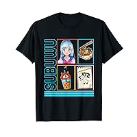 Subuwu, Anime Otaku Girl Japan Kawaii Ramen Noodles Boba Tea T-Shirt