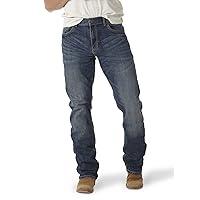 Mens RetroSlimFitBoot Cut Green Jeans