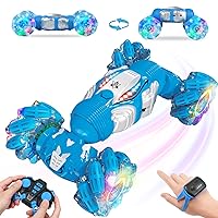 BEMITON Boys Aged 6-12 Birthday Gift Ideas- Gesture Sensing RC Stunt Car Toy for Kids, Hand-Controlled 2.4Ghz Remote Control Twist Cars, 4WD All-Terrain Off-Road Vehicle