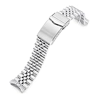 20mm Metal Watch Band compatible with Seiko 5 40mm models SRPE51 SRPE61, Brushed Super-J Louis