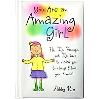 Blue Mountain Arts Mini Book (You Are an Amazing Girl)—Birthday Gift, Just Because Gift, or Stocking Stuffer for Daughter, Granddaughter, Big Sister, or Little Sister by Ashley Rice, 4 x 3 in.