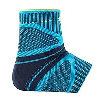 Bauerfeind Sports Ankle Support Dynamic - Ankle Compression Sleeve for Freedom of Movement - 3D AirKnit Fabric for Breathability - Premium Quality & Washable (M, Rivera)
