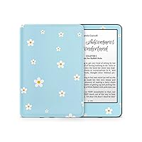Compatible with Amazon Kindle Skin, Decal for Kindle All Models Wrap Baby Blue Daisy Cute Flower (Kindle Scribe 2022)