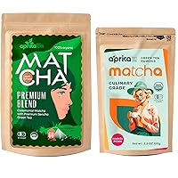 Japanese Matcha Bundle - 100g Culinary Matcha Powder + 180g Premium Matcha Green Tea (60 bags) by Aprika Life