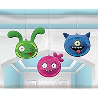 Amscan 'UglyDolls Movie' Assorted Honeycomb Party Decorations, 9', 3 Ct.