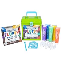 Chuckle and Roar - Sensory Fluffy Paint - Learning Activity Book Including Alphabet, Counting, Numbers, and Shapes - Sensory Fun with a Puffy Feel - Arts and Activity kit
