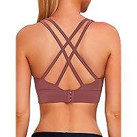 Blooming Jelly Womens Strappy Sports Bras Criss Cross Padded Workout Longline Sport Bra 2024