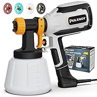  700W HVLP Power Paint Sprayer, GoGonova 1400ml Large Container  Electric Spray Gun with Cleaning&Blowing Functions, 4 Nozzles, 3 Patterns  and Filter for Home Exterior, Interior, Fence, Shed and Cabinet 
