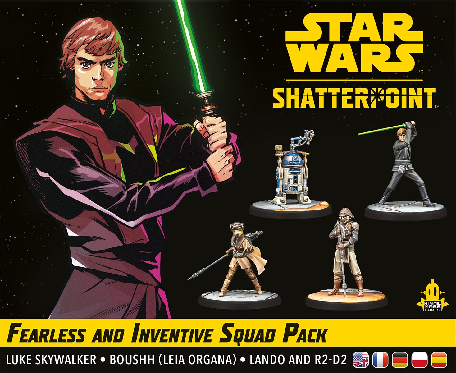 Atomic Mass Games Star Wars Shatterpoint Fearless and Inventive Squad Pack - Tabletop Miniatures Game, Strategy Game for Kids and Adults, Ages 14+, 2 Players, 90 Minute Playtime, Made