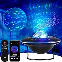 Star Projector, Galaxy Starry Projection Lamp, Bluetooth Speaker Aurora Lighting with Timer and Remote Control, LED Sky Night Light for Kids Bedroom, Gaming Decor, Home Theater, Ceiling