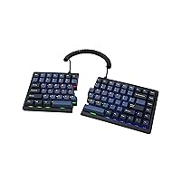 Mistel BAROCCO MD770 RGB Wireless Split Mechanical Keyboard, TKL Ergonomic Gaming Keyboard 85 Keys (Cherry MX Blue Switches, Tactile Heavy-Clicky)