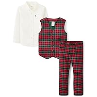 Gymboree Boys Holiday Dressy 3 Piece, Matching Toddler Outfit