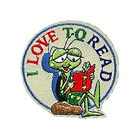 I Love to Read Iron On Patch Reading Books School Great for Jackets, Packpacks, Hats T-Shirts