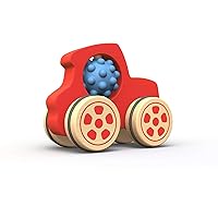 BeginAgain Nubble Rumbler Truck - Promote Imagination and Active Play - Red, Kids 18 Months and Up