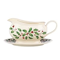 Lenox 843318 Holiday Gravy Boat and Stand