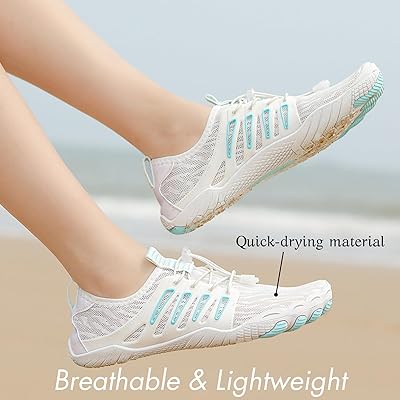 HiGropcore Water Shoes Men's Women's Quick-Dry Barefoot Aqua Socks with Wide  Toe