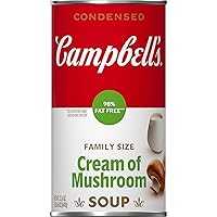 Campbell's Condensed 98% Fat Free Cream of Mushroom Soup, 22.6 oz Family Size Can
