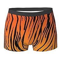 NEZIH Tiger Stripe Print Mens Boxer Briefs Funny Novelty Underwear Hilarious Gifts for Comfy Breathable