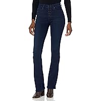 PAIGE Women's Flaunt Hourglass W/Exposed Buttonfly High Rise Boot Cut in Moody