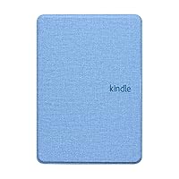 All-New Cover for 6.8” Kindle Paperwhite 11th Generation 2021 Pure Color Waterproof Cloth Pattern Case, Smart Auto-Wake/Sleep, Sky Blue