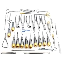 New Premium German Grade Set of 74 Each Oral Dental EXTRACTING Elevators Forceps Instrument KIT Set-Premium Dental Instruments Set by G.S ONLINE STORE