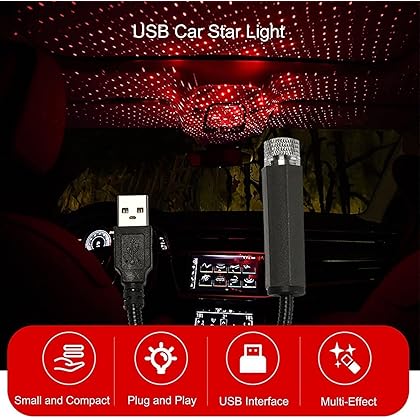 2Pcs Straseapoite Light Usb,Straseapoite Mini Led Projection,Mini Led Projection Lamp Star Night Usb