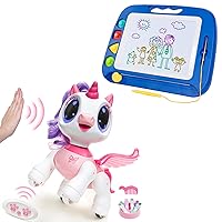 SGILE Kids Boys Girls Toys Gifts, Magnetic Drawing Board(Blue) Bundle with STEM Remote Control Unicorn Toy