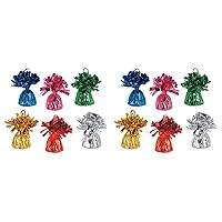 Metallic Wrapped Balloon Weights Pack of 12