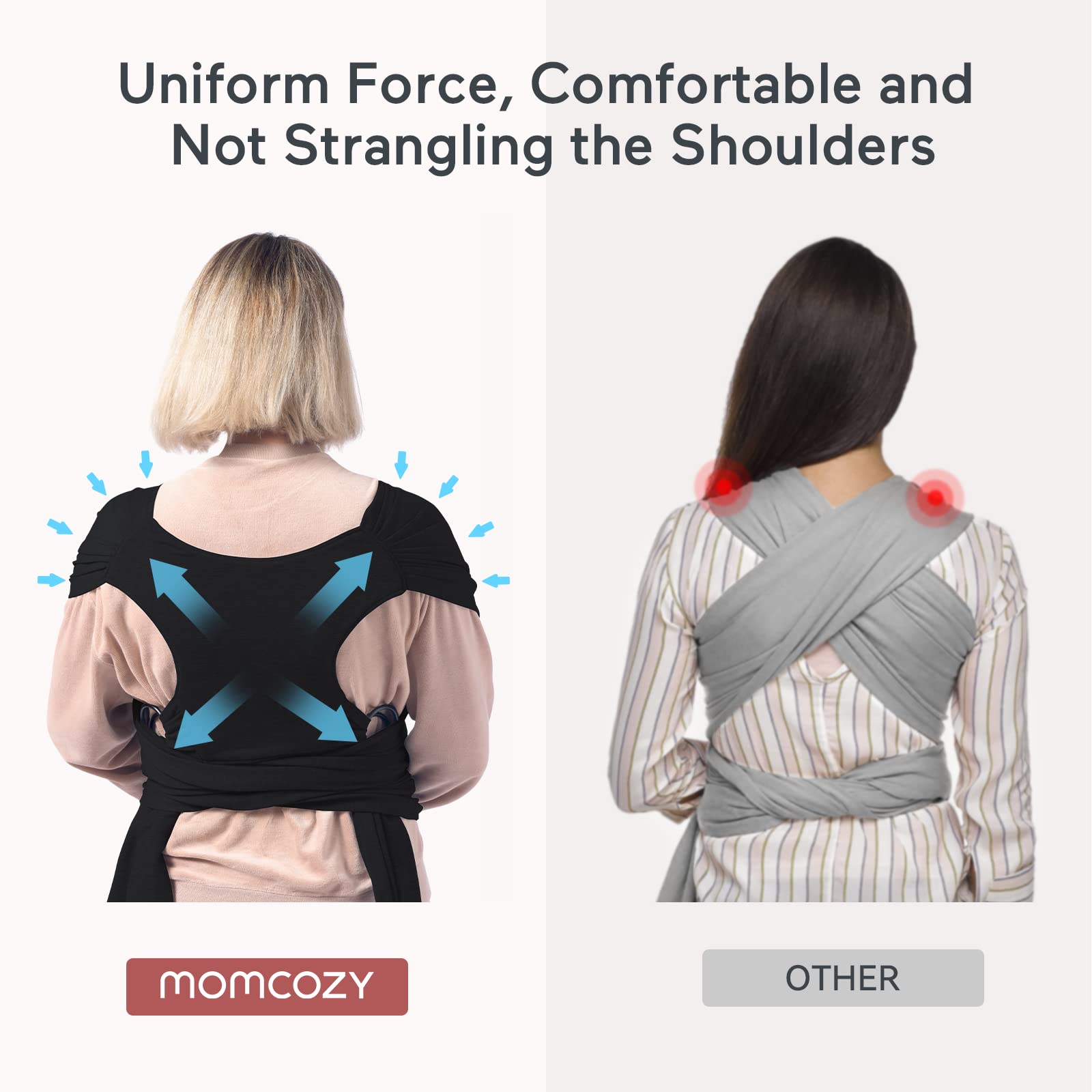 Momcozy Baby Wraps Carrier with Baby Carrier Classic