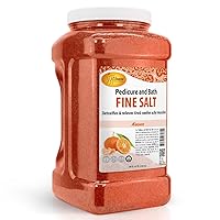 SPA REDI - Detox Foot Soak Pedicure and Bath Fine Salt, Mandarin, 128 Oz - Made with Dead Sea Salts, Argan Oil, Coconut Oil, and Essential Oil - Hydrates, Softens and Moisturizes